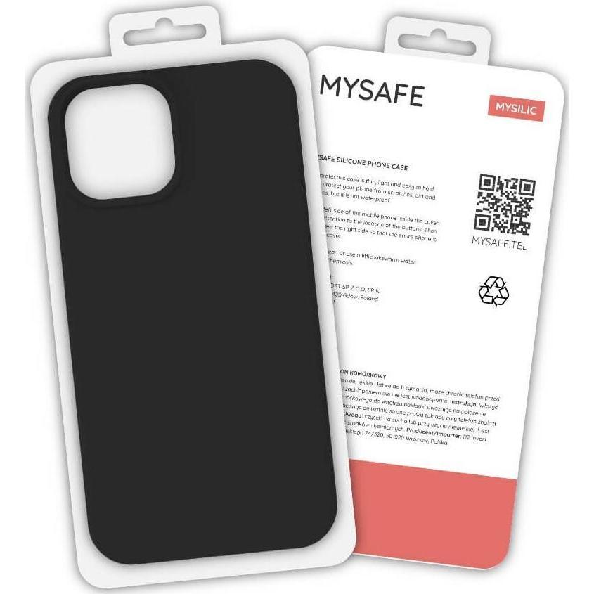 Mysafe Silikon Hülle Samsung Galaxy M51 Black Box (Samsung Galaxy M51), Smartphone Hülle, Schwarz