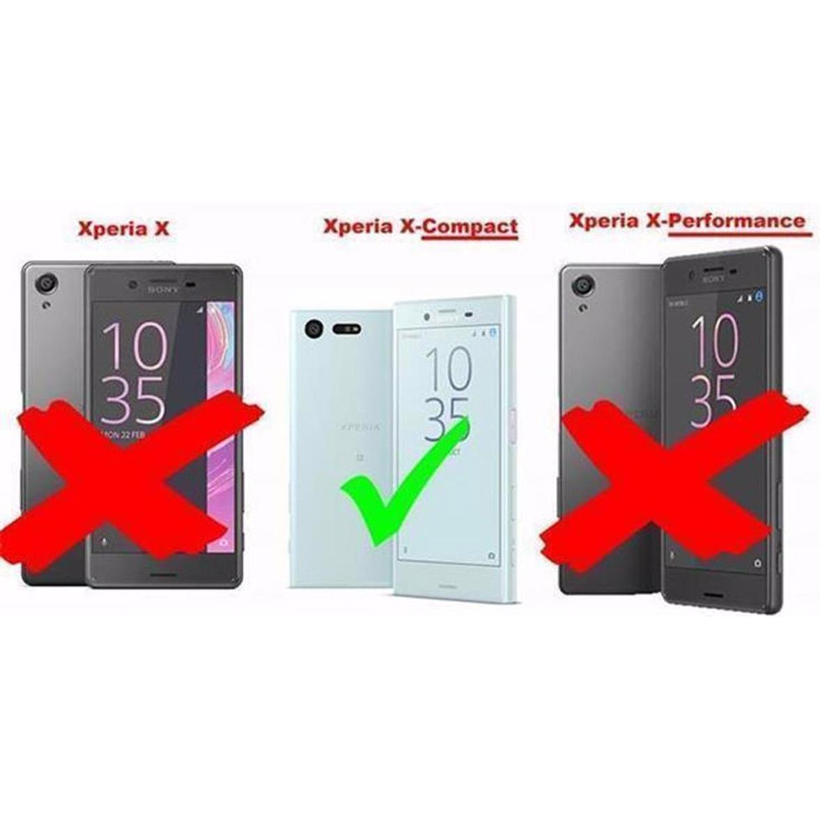 Thumbnail - Cadorabo Book Invisible Magnet Cover (Sony Xperia X Compact), Smartphone Hülle, Schwarz