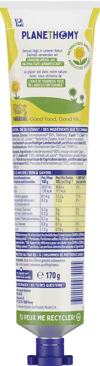 Valeurs nutritives et ingrédients THOMY Mayonnaise à la Française (170 g)