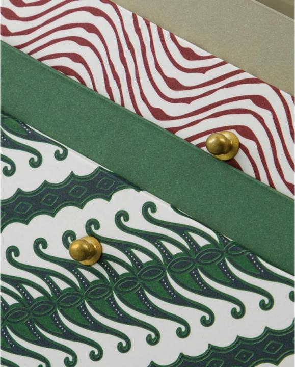 Image du produit House Doctor Storage boxes, HDKeep, RedGreen (25 x 10 x 25 cm)