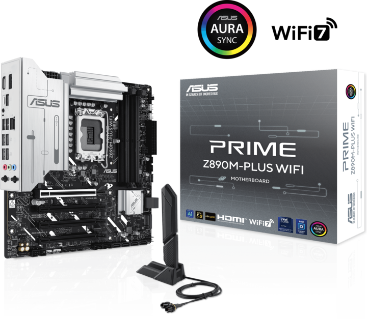ASUS PRIME Z890M-PLUS WIFI (LGA 1851, Intel Z890, mATX)