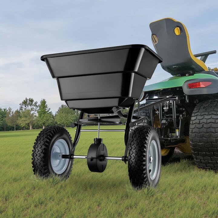 Immagine prodotto Wiltec Spandiconcime GT1507 con capacità di 29 litri e gancio per fertilizzanti, sementi, sale stradale e