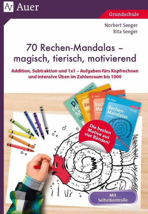 Produktbild 70 Rechenmandalas - magisch, tierisch, motivierend (Deutsch, Norbert Seeger, Rita Seeger, 2018)