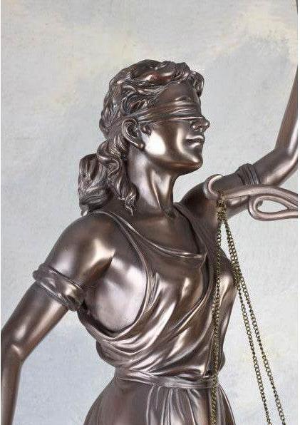 Actual product image Palazzo Justitia Sculpture Goddess Of Justice