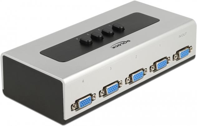 Actual product image Delock Switch VGA 4 port manual bidirectional