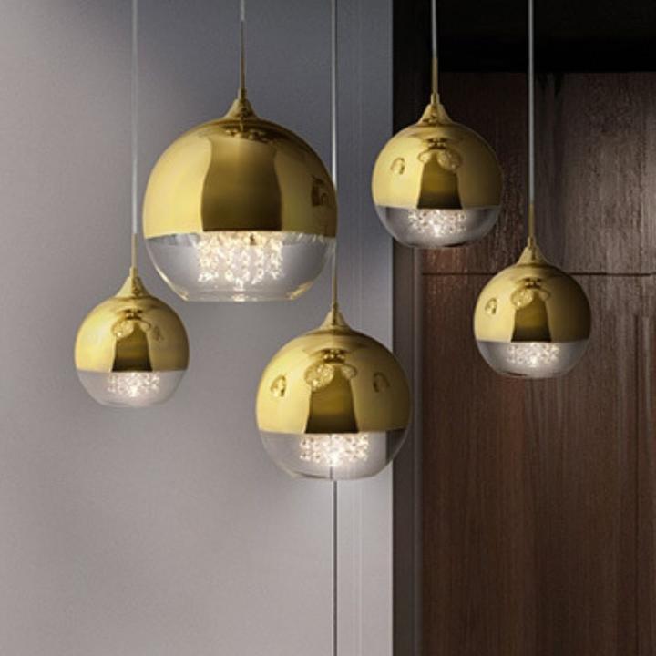 Produktbild Maytoni Fermi Pendelleuchte, Hängeleuchte 5x E27 Gold Glas (E27)