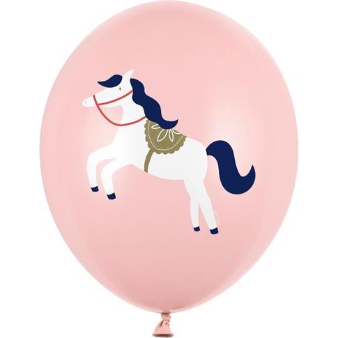 Partydeco Balloons 30 cm, Little horse, Pastel Pale Pink (1 pkt / 50 pc.)
