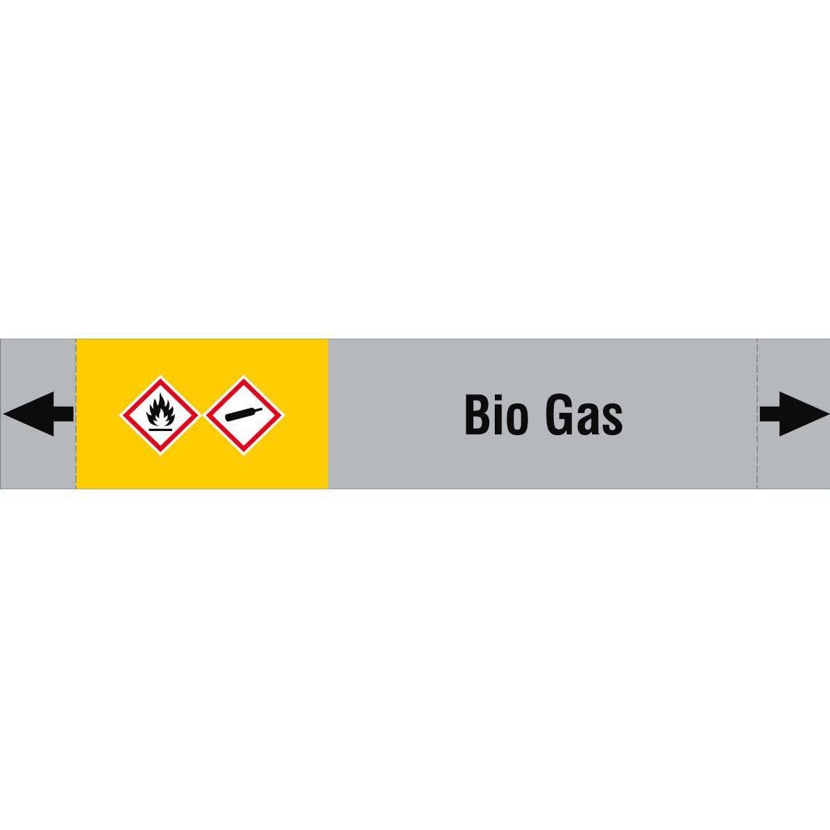 Brady, Etiketten, ISO 20560 Pipe Markers - Gas