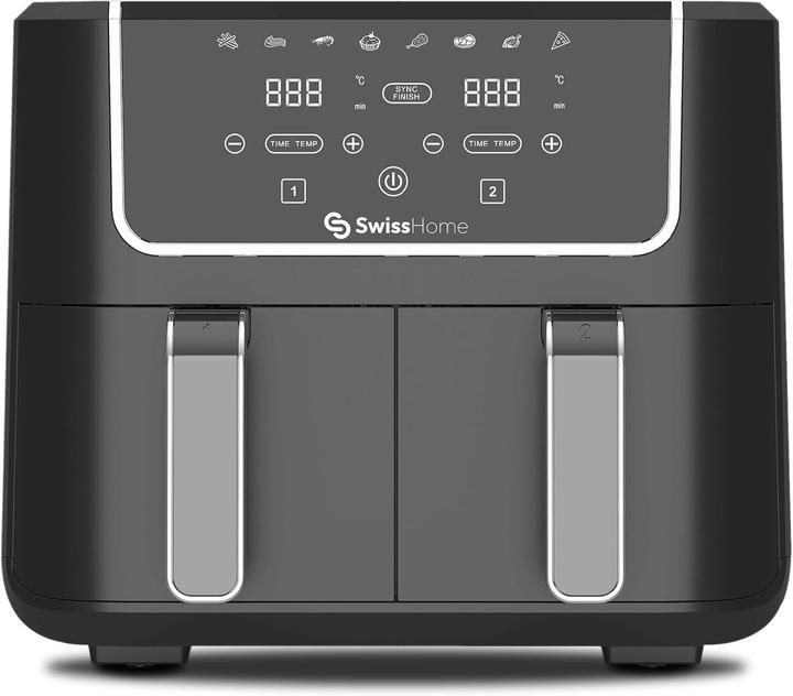 bico Dunkler Heissluftfritteuse mit 8 Funktionen, Touchscreen und Antihaftbeschichtung
