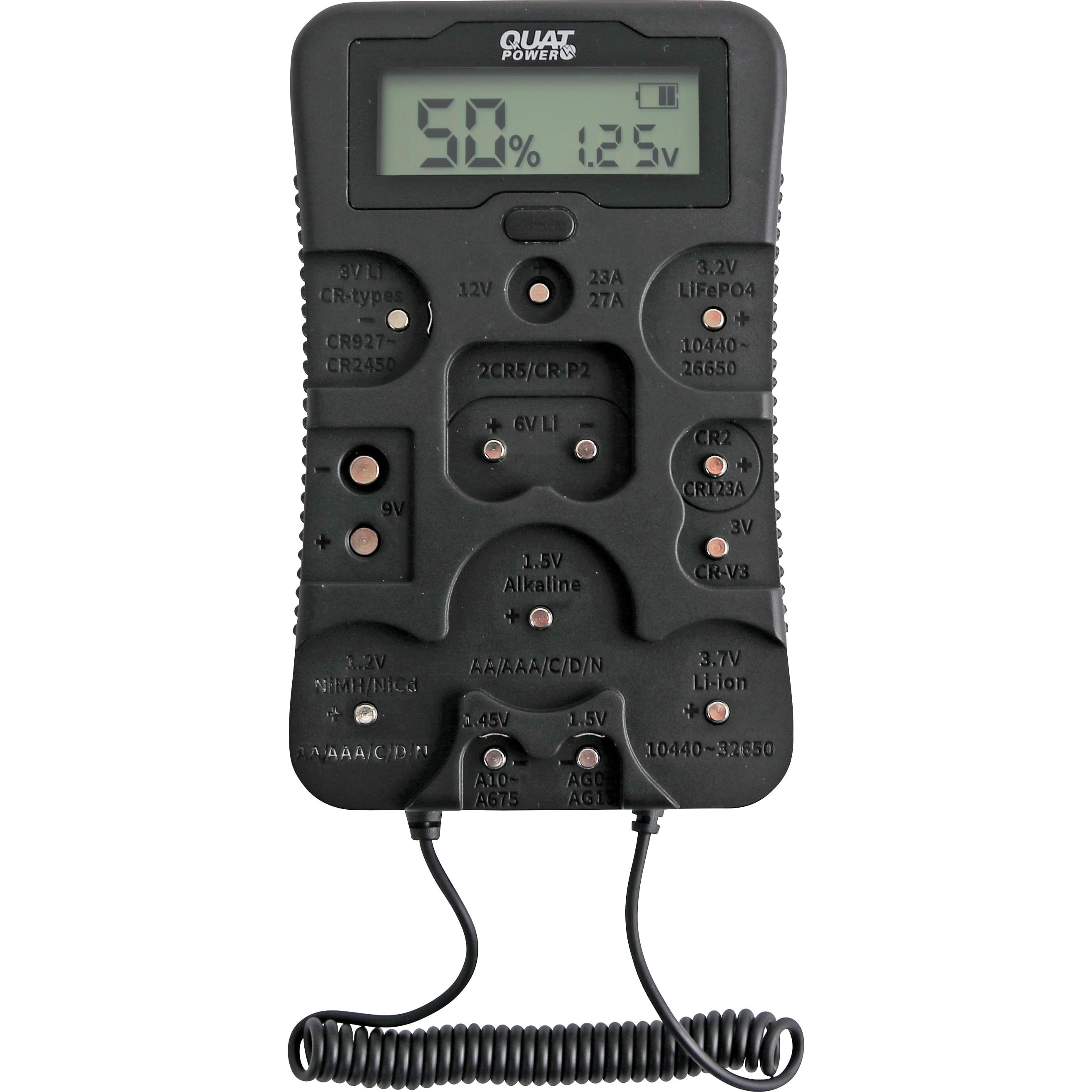 QuatPower Batterietester B4 Multi Check, mit Display, Batterie Zubehör