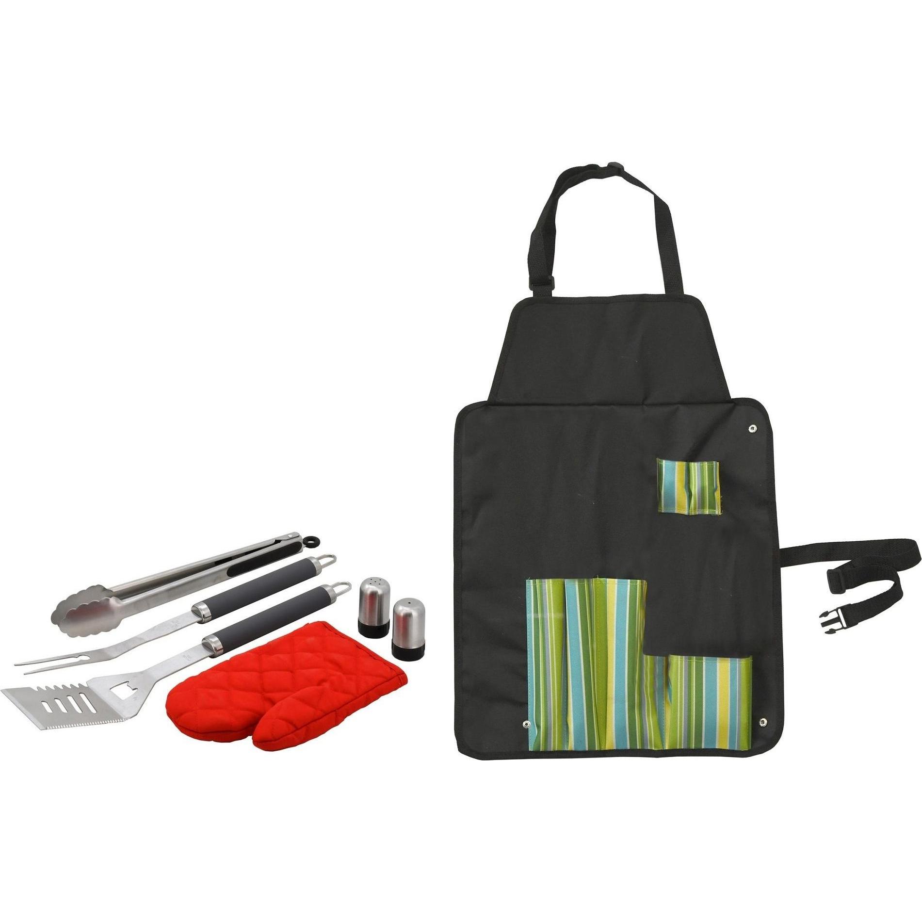 Thumbnail - Cattara, Grillbesteck, Grillbesteck-Set 7-teilig + Schürze