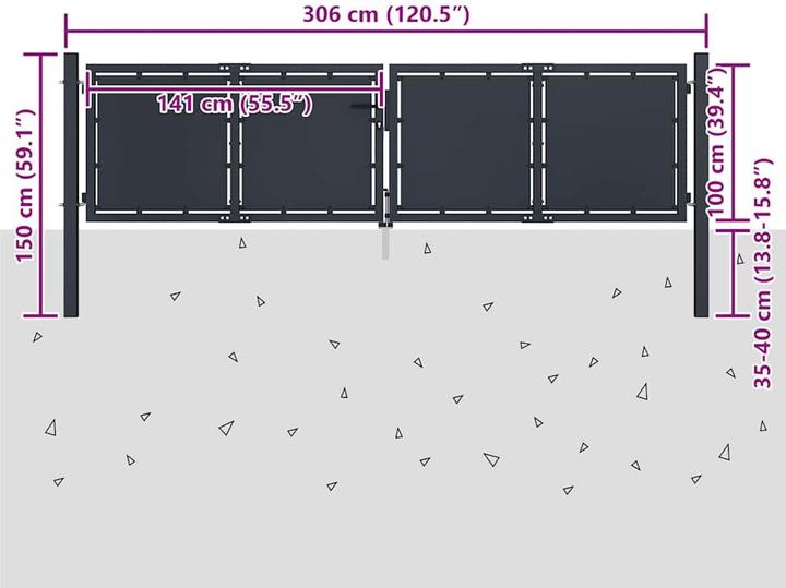 Immagine prodotto vidaXL Gartentor