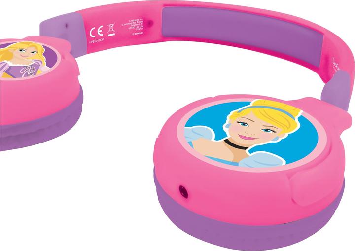 Immagine prodotto Lexibook Cuffie Disney Princess per bambini, 2in1 con cavo Bluetooth, pieghevoli, limitatore di volume
