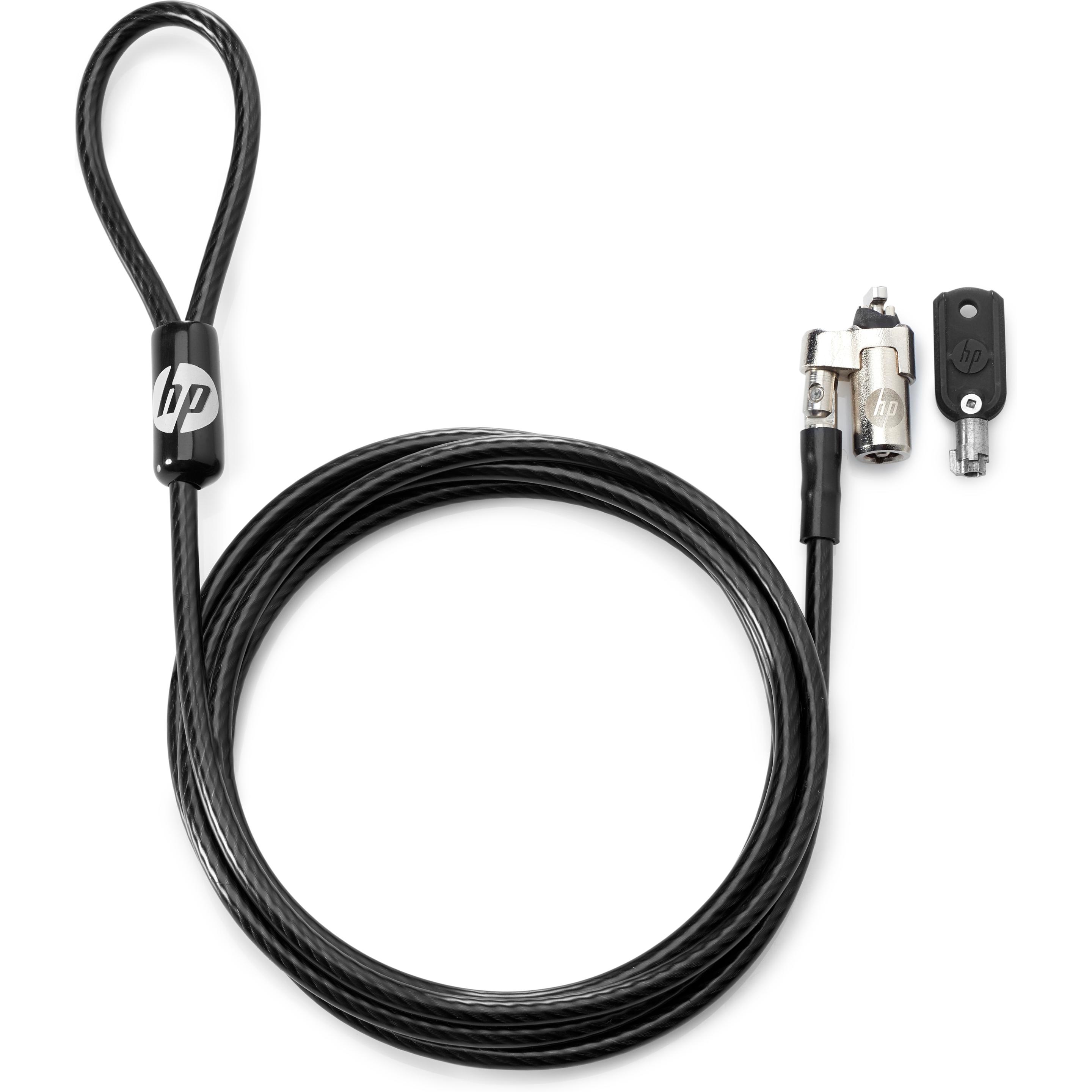 HP Master Keyed-Kabelsperre, 10 mm, Notebook Security, Schwarz