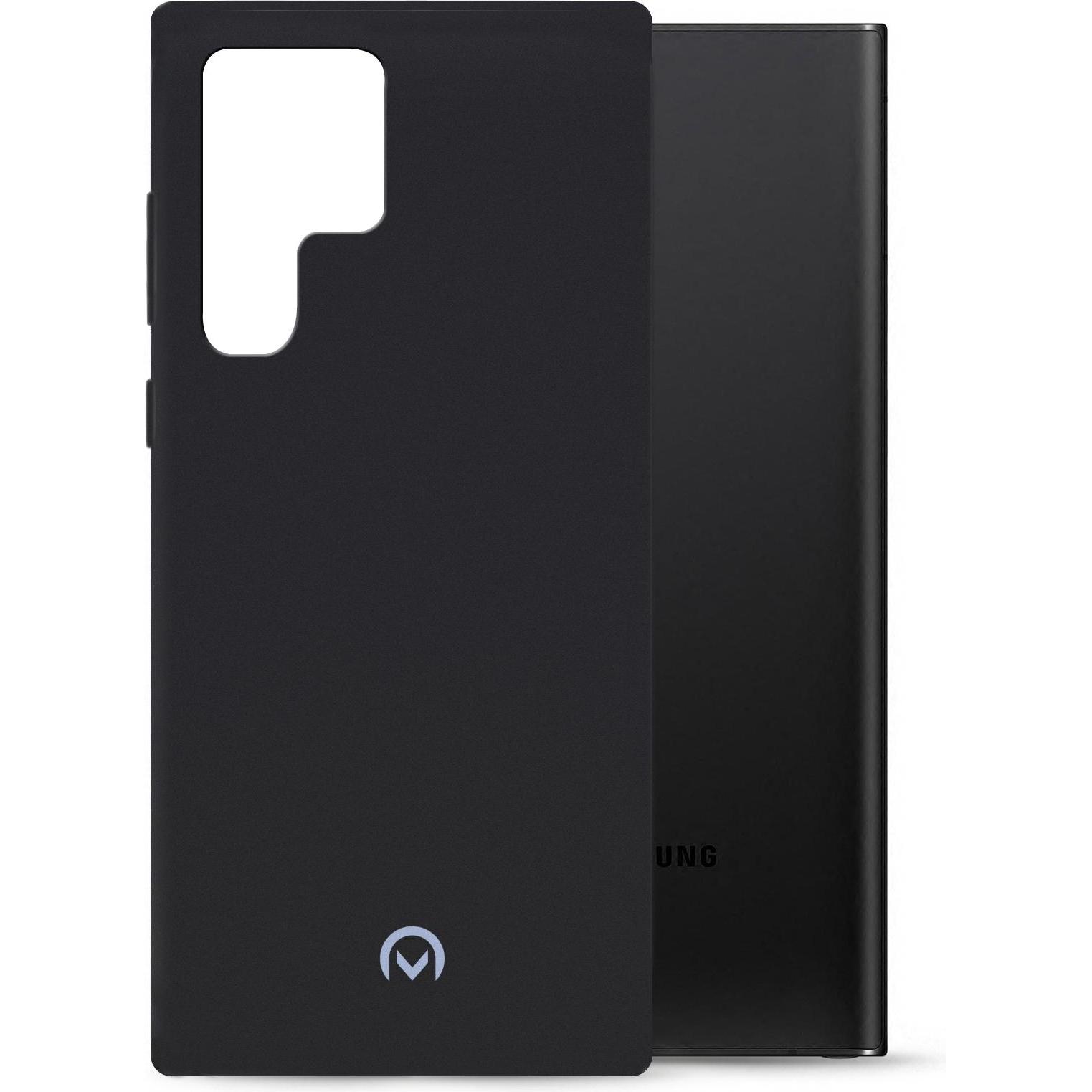 Mobilize Gummi-Gelly-Hülle (Samsung Galaxy S22 Ultra), Smartphone Hülle, Schwarz