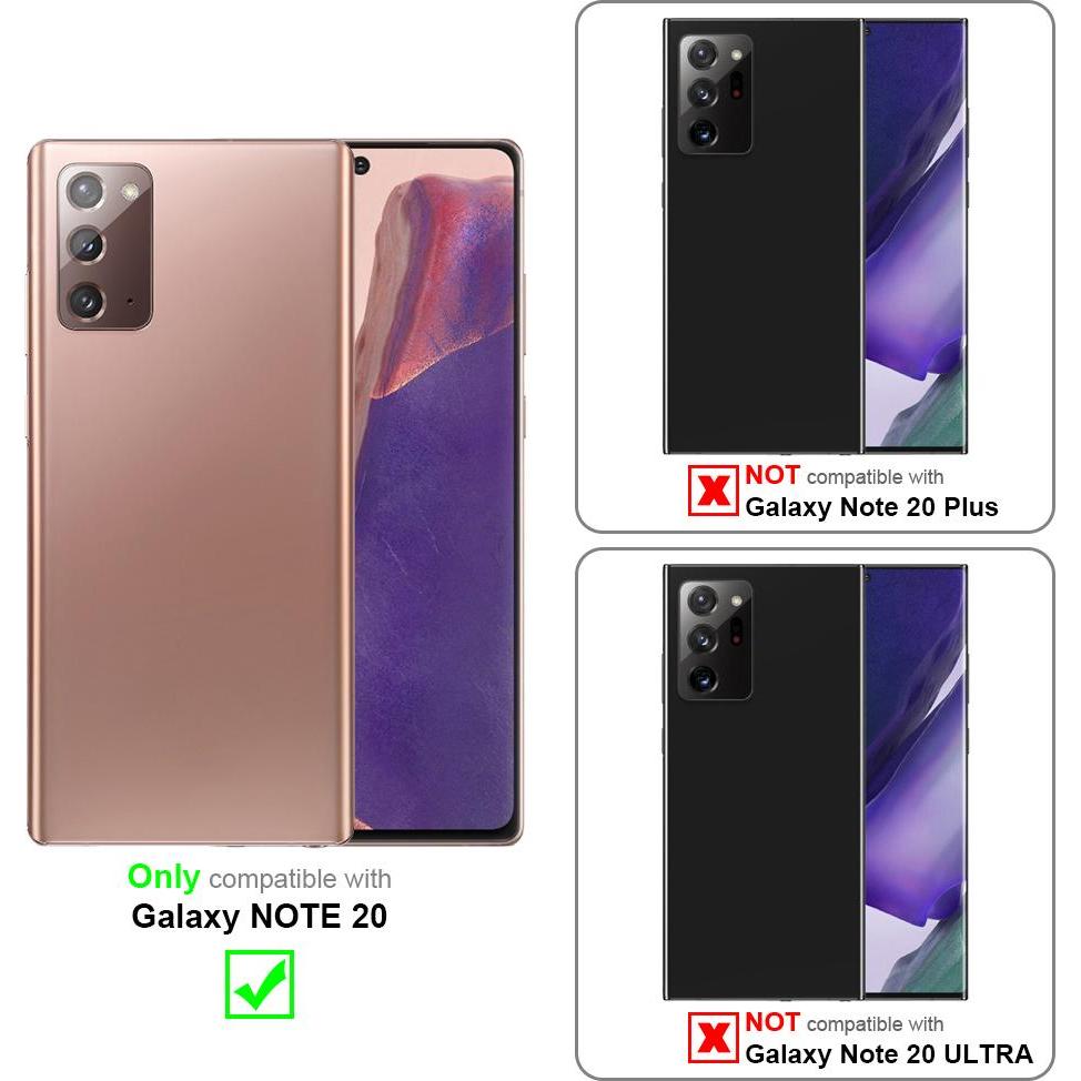 Thumbnail - Cadorabo Book Invisible Magnet Cover (Samsung Galaxy Note 20), Smartphone Hülle, Braun