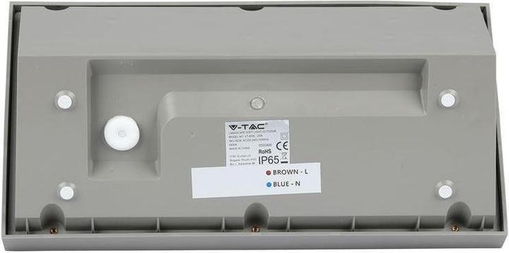 Actual product image V-TAC VT8055N 20W LED Landscape Outdoor Soft LightLarge 3000K Grey Body IP65 (2050 lm)