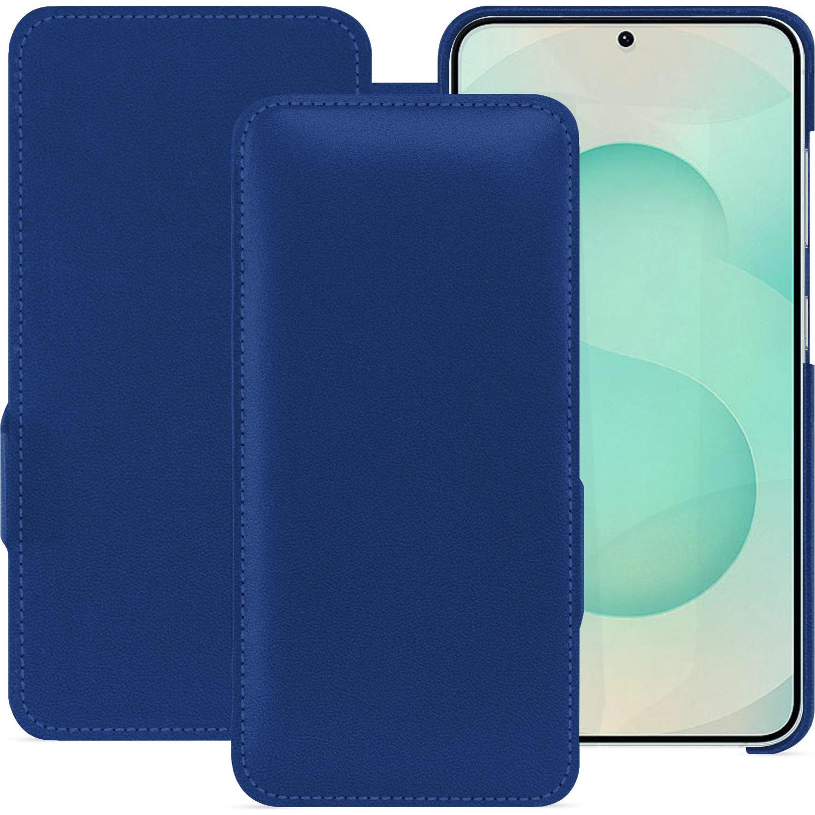 Noreve Lederschutzhülle horizontal (Samsung Galaxy S25+), Smartphone Hülle, Blau