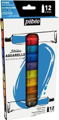 Actual product image Pebeo Fine Watercolour 12 tubes Set (12 ml)