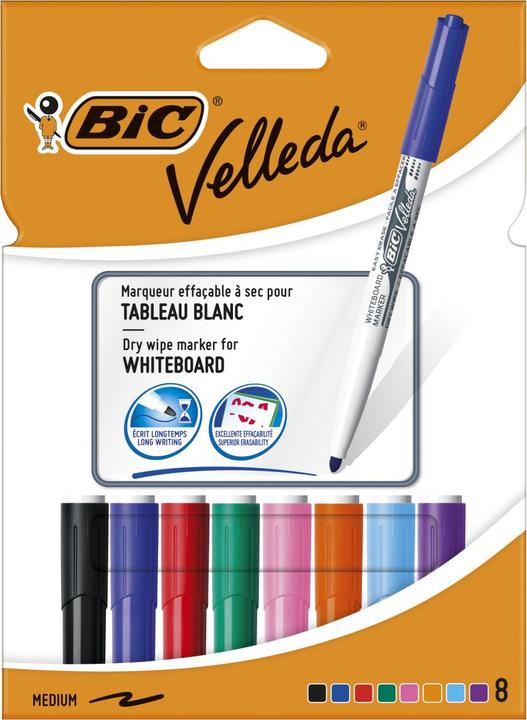 Produktbild Bic Velleda Whiteboard Marker (8 x)