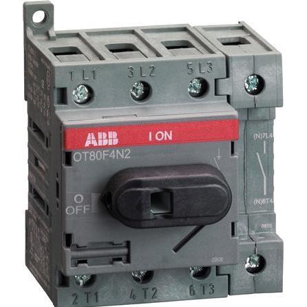 ABB, Systemstromversorgung, Trennschalter ohne Sicherung 4P 63A DIN-Schien
