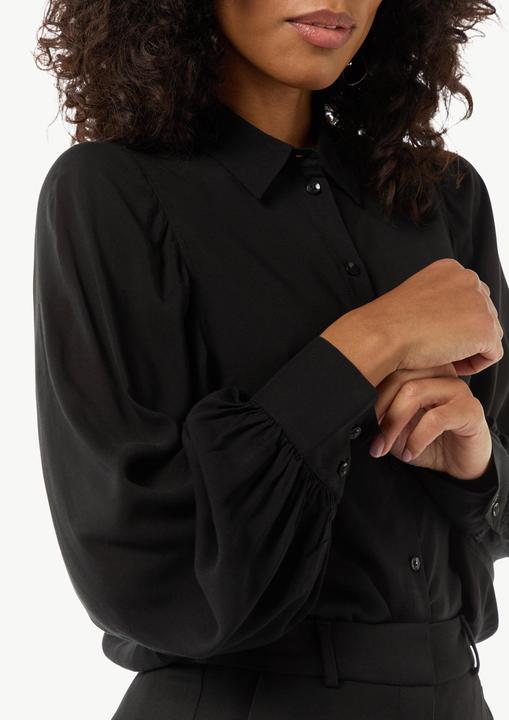Produktbild Comma Bluse Relaxed-Fit-Bluse mit voluminösen Ärmeln und Raffungen (42)