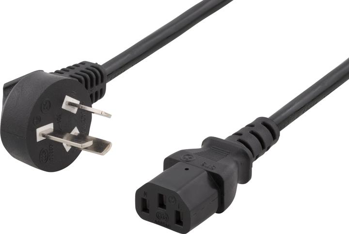 Produktbild Deltaco DEL-109CHI - stromkabel - PSB (2 m)