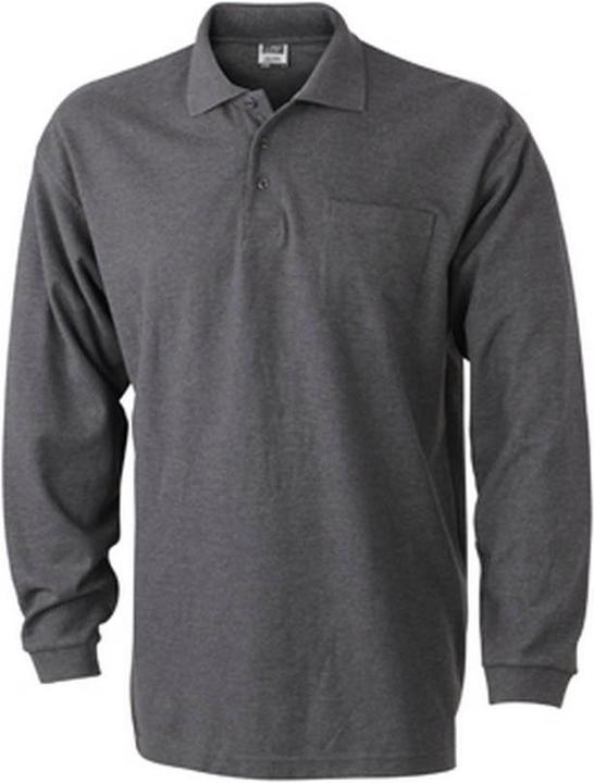 Immagine prodotto James & Nicholson Polo a maniche lunghe in piqué (3XL)