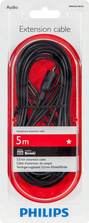 Produktbild Philips Kopfhörer-Verlängerungskabel SWA2531W/10 (0.25 m, 3.5mm Klinke (AUX))