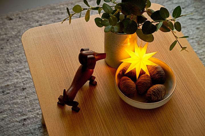 Produktbild Fensterstern 9 Zacken gelb