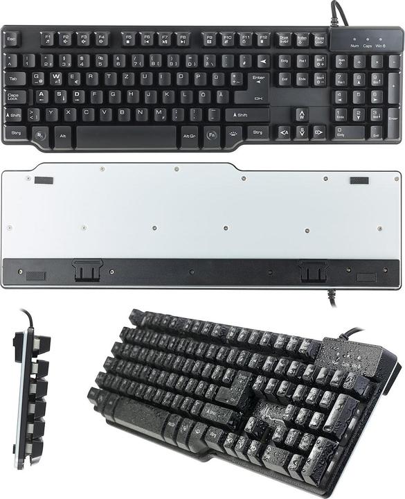 GeneralKeys Halbmechanische USB-Gaming-Tastatur (Deutschland, Kabelgebunden)