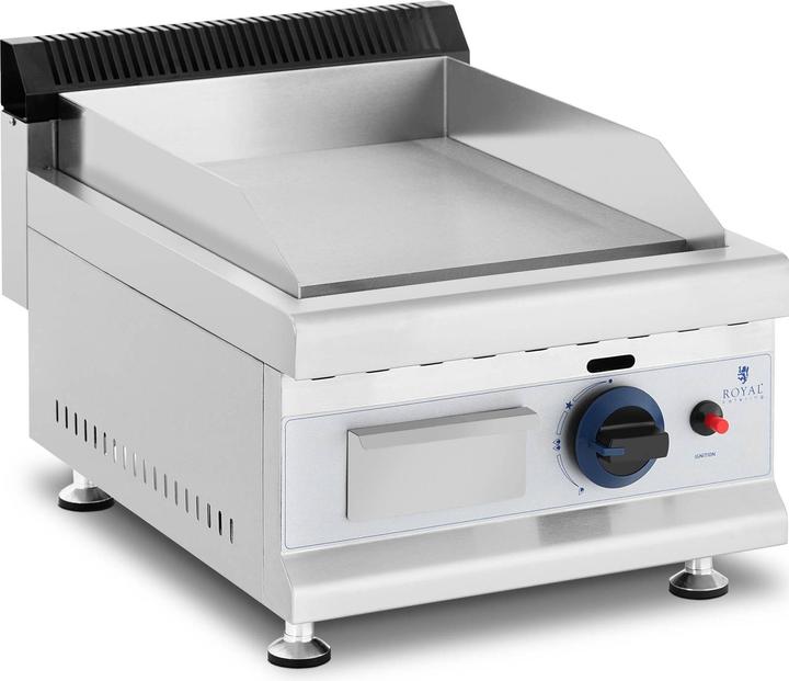 Royal Catering Gasgrill Edelstahl Gasbräter 35 x 40 cm glatt 3.100 W Propan/Butan (0.00 kW)