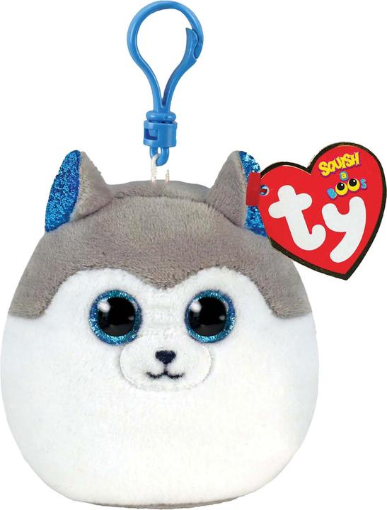 Actual product image Ty Slush Husky Squishy Clip 9cm (8 cm)
