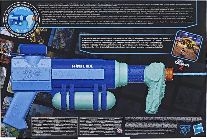 Produktbild Hasbro NERF SUPERSOAKER Roblox Water Gun CAR CRUSHERS 2: FREEZE RAY (Tank Integriert)
