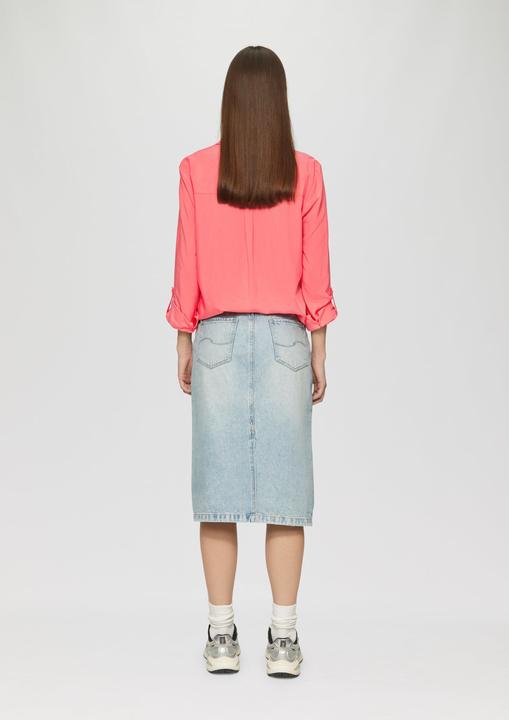 Actual product image S.Oliver Bluse Viskosebluse mit Turn-up und aufgesetzten Taschen (42)