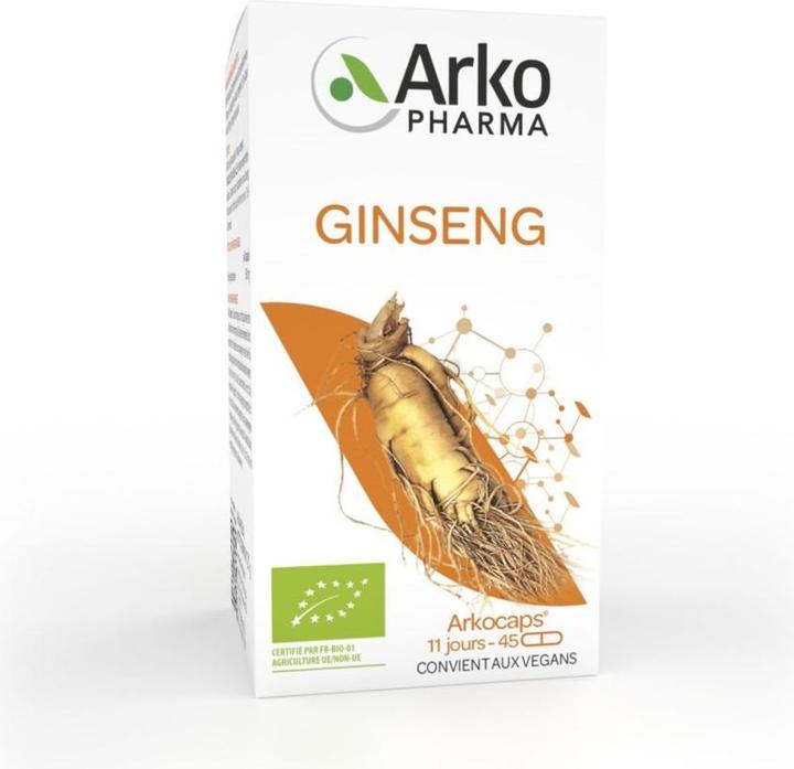 Actual product image Arkopharma Arkocaps Ginseng Kapseln (45 Piece, Capsules, 45 g)