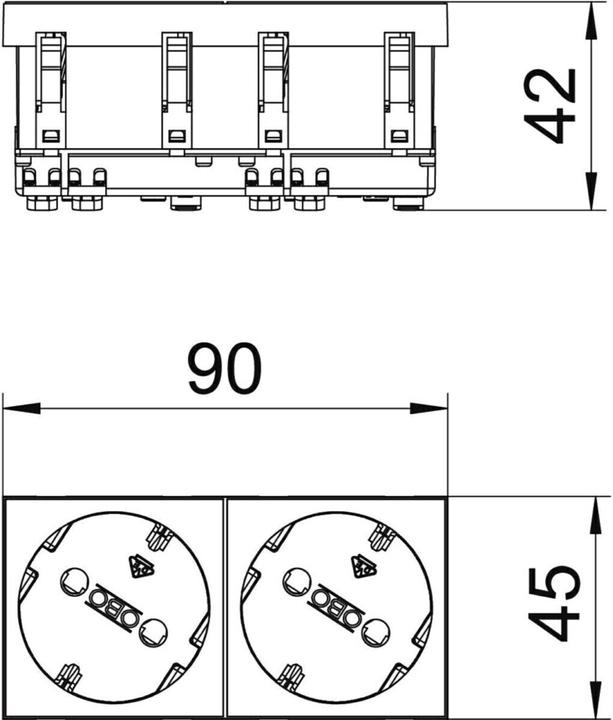 Productafbeelding OBO Bettermann Stopcontact