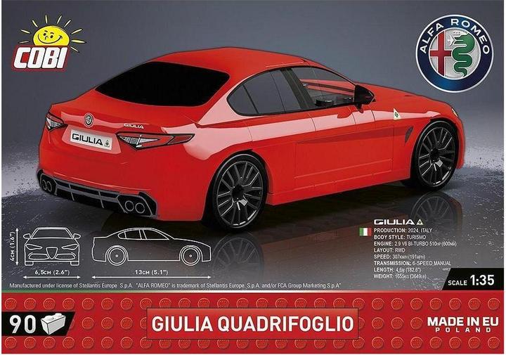 Actual product image Cobi Alfa Romeo Gulia Quadrifoglio