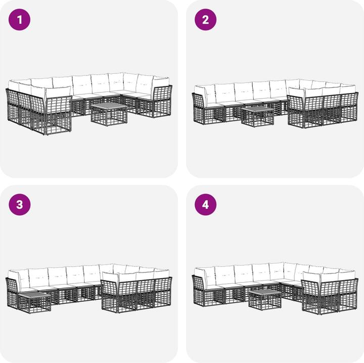 Produktbild vidaXL Gartenmöbel Set
