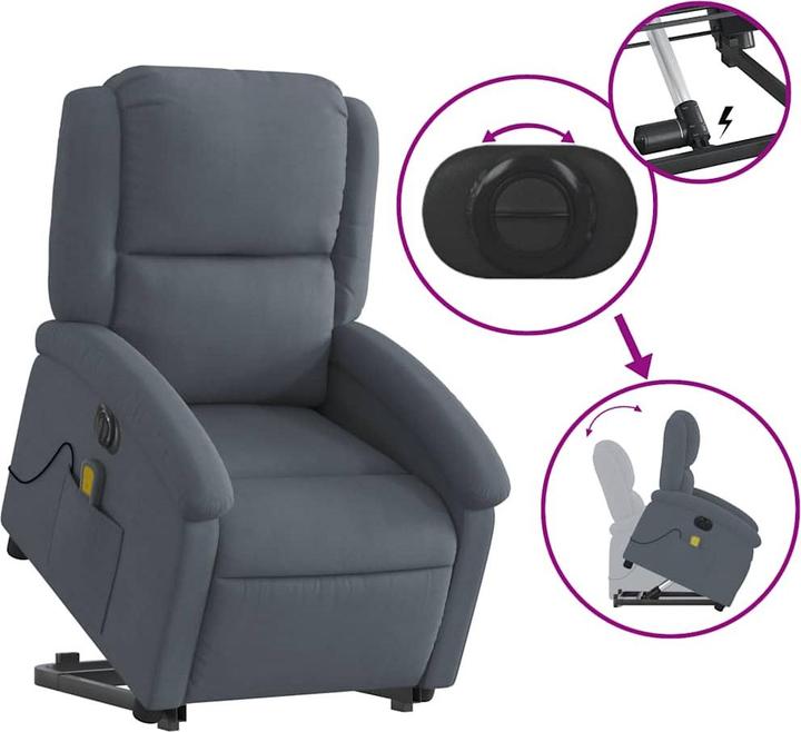 Produktbild vidaXL Massagesessel mit Aufstehhilfe