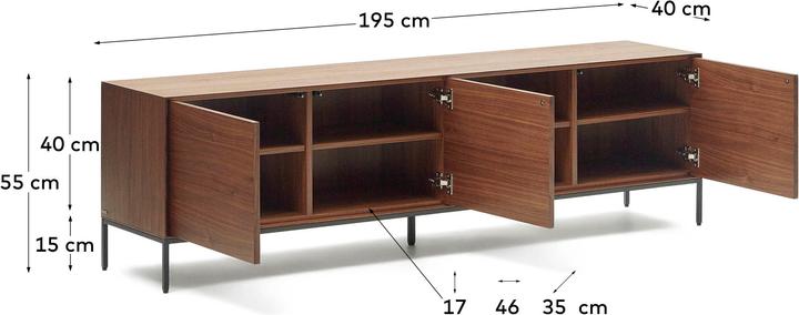 Image du produit Kave Home Vedrana (195 x 40 x 55 cm)