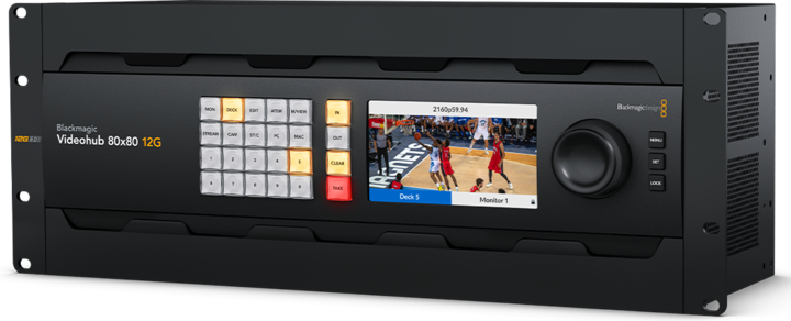 Actual product image Blackmagic Videohub 80x80 12G