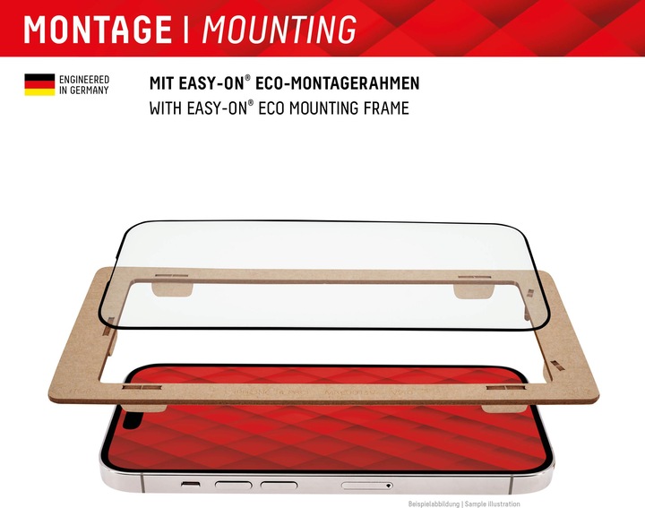 Actual product image Displex Real Glass, Full Cover Panzerglas (1 Piece, Xiaomi 14 Pro, Xiaomi 14 Ultra)