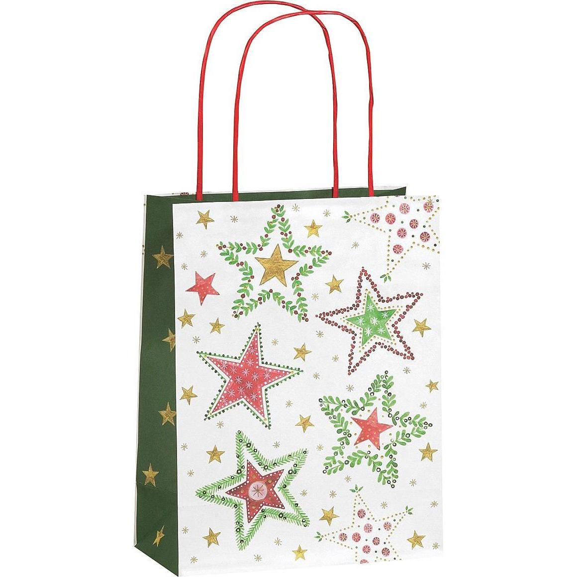 Zoewie, Geschenkverpackung, Tasche 'Christmas Star Midi' (Geschenkbox, 10 x)