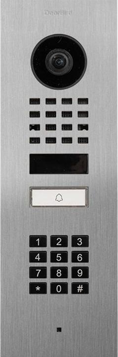 Actual product image Doorbird D1101KV Flush-mounted V2A IP video door intercom stainless steel (brushed) (Cable, Ethernet, Wi-Fi)