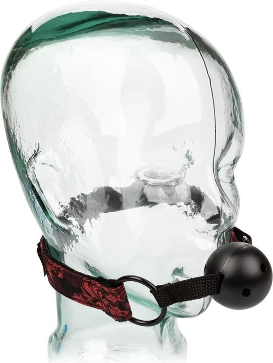 Actual product image CalExotics Breathable ball gag with handcuffs