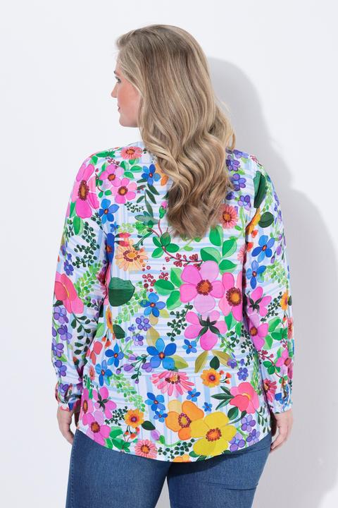Produktbild Miamoda Bluse, Regular Fit, Blumenmuster, Langarm (54)