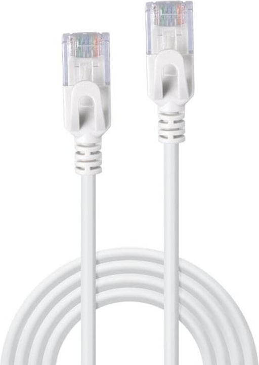 Actual product image Lindy 1.5m Cat.6A U/FTP Ultra Slim network cable, grey RJ45 plug, 500MHz, copper, 30AWG (U/FTP, CAT6a, 1.50 m)