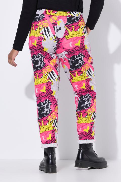 Produktbild Angel of Style Crinkle-Hose, Loose Fit, Crincle, Animalpatch-Muster (60)