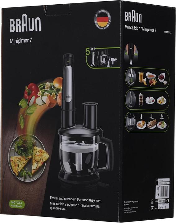 Actual product image Braun MultiQuick 7 MQ 7075X hand blender